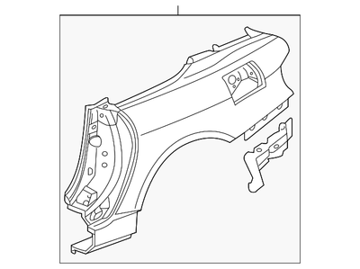 Honda Genuine S2000 LH Quarter Panel 63700-S2A-300ZZ