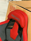 Recaro RSS UT Seat (Large / FRP) - Artificial Leather Red / Ultra Suede Gray PAIR