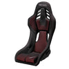Recaro RSS BK Seat (Large / FRP) - Kamui Black / Brilliant Mesh Red *PAIR ONLY*